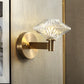 6"/9" W Gold Diamond Wall Mount Light Fixture Vintage Clear Prismatic Glass 1 Head Living Room Wall Sconce Lighting Clearhalo 'Wall Lamps & Sconces' 'Wall Lights' Lighting' 511381