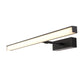 Metal Linear Vanity Sconce Modernist 16"/19.5"/23.5" Wide Led Black/Silver Vanity Wall Light Fixture in Natural Light Clearhalo 'Cast Iron' 'Glass' 'Industrial' 'Modern wall lights' 'Modern' 'Tiffany' 'Traditional wall lights' 'Vanity Lights' 'Wall Lights' Lighting' 512055