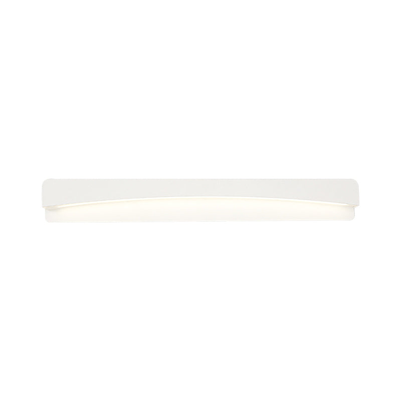 Acrylic Rectangular Vanity Lighting Modernist Led White Wall Mounted Light Fixture in Natural Light, 16.5"/20.5"/24.5" Wide Clearhalo 'Modern wall lights' 'Modern' 'Vanity Lights' 'Wall Lights' Lighting' 512099