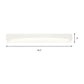 Acrylic Rectangular Vanity Lighting Modernist Led White Wall Mounted Light Fixture in Natural Light, 16.5"/20.5"/24.5" Wide Clearhalo 'Modern wall lights' 'Modern' 'Vanity Lights' 'Wall Lights' Lighting' 512100