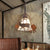 1 Light Bell Shade Ceiling Pendant Light Vintage Rust Opal Glass Hanging Lamp with Elk Cage Rust Clearhalo 'Art Deco Pendants' 'Cast Iron' 'Ceiling Lights' 'Ceramic' 'Crystal' 'Industrial Pendants' 'Industrial' 'Metal' 'Middle Century Pendants' 'Pendant Lights' 'Pendants' 'Tiffany' Lighting' 513310