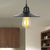 1 Light Indoor Pendant Lighting Farmhouse Black/White Hanging Light Fixture with Cone/Wavy/Wide Flare Metal Shade Black Wide Flare Clearhalo 'Art Deco Pendants' 'Black' 'Cast Iron' 'Ceiling Lights' 'Ceramic' 'Crystal' 'Industrial Pendants' 'Industrial' 'Metal' 'Middle Century Pendants' 'Pendant Lights' 'Pendants' 'Rustic Pendants' 'Tiffany' Lighting' 513363