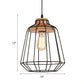 1 Head Hanging Pendant Light with Barrel/Cylinder Cage Shade Metal Retro Style Bedroom Hanging Lamp in Black Clearhalo 'Art Deco Pendants' 'Black' 'Cast Iron' 'Ceiling Lights' 'Ceramic' 'Crystal' 'Industrial Pendants' 'Industrial' 'Metal' 'Middle Century Pendants' 'Pendant Lights' 'Pendants' 'Rustic Pendants' 'Tiffany' Lighting' 5135