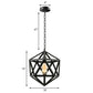 14"/18" Dia Geometric Metal Pendant Lighting Fixture Industrial 1 Bulb Dining Room Ceiling Light in Black/Rust Clearhalo 'Art Deco Pendants' 'Black' 'Cast Iron' 'Ceiling Lights' 'Ceramic' 'Crystal' 'Industrial Pendants' 'Industrial' 'Metal' 'Middle Century Pendants' 'Pendant Lights' 'Pendants' 'Rustic Pendants' 'Tiffany' Lighting' 5187