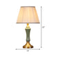 1 Head Living Room Table Light Modern Green Small Desk Lamp with Tapered Fabric Shade Clearhalo 'Lamps' 'Table Lamps' Lighting' 518932