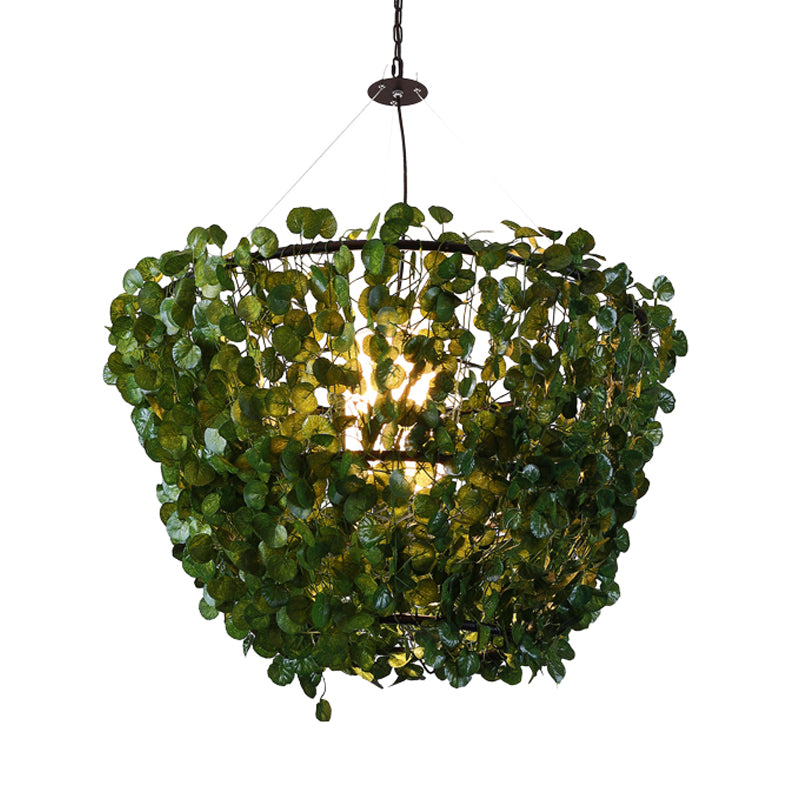 23.5"/31.5" W 1 Bulb Metal Pendant Light Fixture Industrial Black Basket Restaurant LED Plant Hanging Lamp Kit Clearhalo 'Art Deco Pendants' 'Black' 'Cast Iron' 'Ceiling Lights' 'Ceramic' 'Crystal' 'Industrial Pendants' 'Industrial' 'Metal' 'Middle Century Pendants' 'Pendant Lights' 'Pendants' 'Rustic Pendants' 'Tiffany' Lighting' 519186