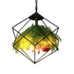 18"/21.5" Wide 1 Head Metal Pendant Lamp Antique Black Geometric Restaurant LED Down Lighting with Plant Decoration Clearhalo 'Art Deco Pendants' 'Black' 'Cast Iron' 'Ceiling Lights' 'Ceramic' 'Crystal' 'Industrial Pendants' 'Industrial' 'Metal' 'Middle Century Pendants' 'Pendant Lights' 'Pendants' 'Rustic Pendants' 'Tiffany' Lighting' 519422