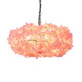 Industrial Flower Down Lighting 1 Bulb LED Metal Pendant Light in Black for Restaurant Clearhalo 'Art Deco Pendants' 'Black' 'Cast Iron' 'Ceiling Lights' 'Ceramic' 'Crystal' 'Industrial Pendants' 'Industrial' 'Metal' 'Middle Century Pendants' 'Pendant Lights' 'Pendants' 'Rustic Pendants' 'Tiffany' Lighting' 519472