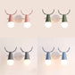 Sweet Cone Child Bedroom Wall Light Metal 1 Head Nordic Stylish Wall Lamp with Antlers Clearhalo 'Wall Lamps & Sconces' 'Wall Lights' Lighting' 51992