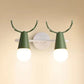 Sweet Cone Child Bedroom Wall Light Metal 1 Head Nordic Stylish Wall Lamp with Antlers Clearhalo 'Wall Lamps & Sconces' 'Wall Lights' Lighting' 51995
