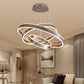 Modern Twisted Pendant Chandelier Acrylic 1/2/3 Lights Living Room Hanging Ceiling Light in Brown, Natural Light 3 Brown Clearhalo 'Ceiling Lights' 'Chandeliers' 'Modern Chandeliers' 'Modern' Lighting' 520967