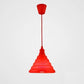 Kids Conical Hanging Pendant Metal Single Head Bright Colored Hanging Light for Game Room Red Clearhalo 'Ceiling Lights' 'Pendant Lights' 'Pendants' Lighting' 52124_1294cb13-c62c-4b31-b746-9e9194c90052