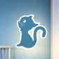 Metal Slim Kitten Wall Light Animal Macaron Colored Wall Sconce for Bedroom Kindergarten Clearhalo 'Wall Lamps & Sconces' 'Wall Lights' Lighting' 522489