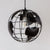8"/12" Wide Globe Cage Metal Pendant Light Industrial 1 Light Living Room Hanging Lamp in Black/White/Pink Black Clearhalo 'Art Deco Pendants' 'Black' 'Cast Iron' 'Ceiling Lights' 'Ceramic' 'Crystal' 'Industrial Pendants' 'Industrial' 'Metal' 'Middle Century Pendants' 'Pendant Lights' 'Pendants' 'Rustic Pendants' 'Tiffany' Lighting' 5241