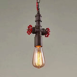 Black/Bronze Pipe Pendant Light Farmhouse Style Metal 1 Bulb Restaurant Ceiling Fixture with Valve Clearhalo 'Art Deco Pendants' 'Black' 'Cast Iron' 'Ceiling Lights' 'Ceramic' 'Crystal' 'Industrial Pendants' 'Industrial' 'Metal' 'Middle Century Pendants' 'Pendant Lights' 'Pendants' 'Rustic Pendants' 'Tiffany' Lighting' 5342