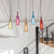 5 Heads Colorful Glass Hanging Lighting Vintage Black Bottle Restaurant Cluster Pendant Lamp with Linear Canopy Black Clearhalo 'Ceiling Lights' 'Glass shade' 'Glass' 'Industrial Pendants' 'Industrial' 'Island Lights' 'Middle Century Pendants' 'Pendant Lights' 'Pendants' 'Tiffany' Lighting' 537602