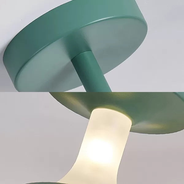 Macaron Colored Goblet Chandelier 6 Heads Nordic Metal Hanging Light for Study Room Clearhalo 'Ceiling Lights' 'Chandeliers' Lighting' options 53776