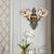 2 Lights Wall Mounted Light Mediterranean Dome/Flower Stained Art Glass Sconce in Red/Pink/Orange for Bedroom Orange Clearhalo 'Industrial' 'Middle century wall lights' 'Tiffany wall lights' 'Tiffany' 'Wall Lamps & Sconces' 'Wall Lights' Lighting' 541534