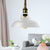 Barn Shade Living Room Pendant Lamp Industrial Style Metal 1 Light Black/White Ceiling Light Fixture with Hanging Rope White Clearhalo 'Art Deco Pendants' 'Black' 'Cast Iron' 'Ceiling Lights' 'Ceramic' 'Crystal' 'Industrial Pendants' 'Industrial' 'Metal' 'Middle Century Pendants' 'Pendant Lights' 'Pendants' 'Rustic Pendants' 'Tiffany' Lighting' 5452