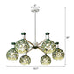 Macaron Hollow Orb Chandelier with Crystal Bead Wrought Iron Green Hanging Light for Bedroom Clearhalo 'Ceiling Lights' 'Chandeliers' Lighting' options 54979