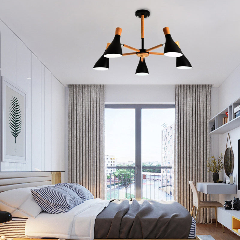 Cloth Shop Bottle Hanging Light Metal Macaron Style Candy Colored Chandelier Clearhalo 'Ceiling Lights' 'Chandeliers' Lighting' options 55287