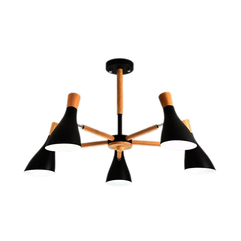 Cloth Shop Bottle Hanging Light Metal Macaron Style Candy Colored Chandelier Clearhalo 'Ceiling Lights' 'Chandeliers' Lighting' options 55288