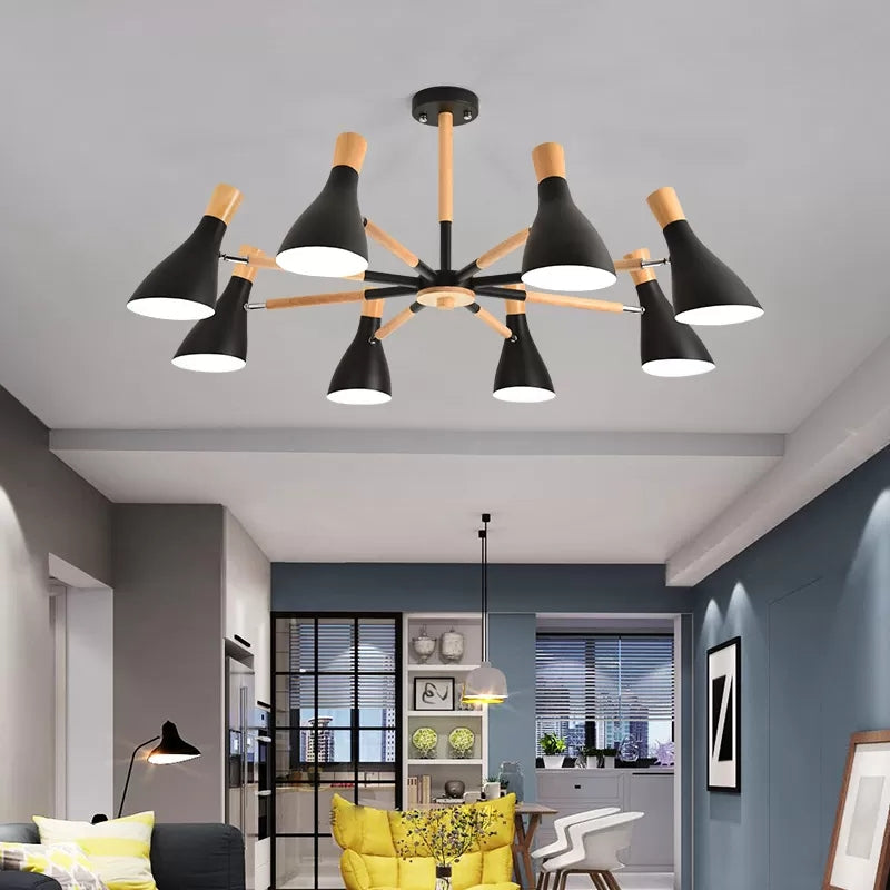 Cloth Shop Bottle Hanging Light Metal Macaron Style Candy Colored Chandelier Clearhalo 'Ceiling Lights' 'Chandeliers' Lighting' options 55292