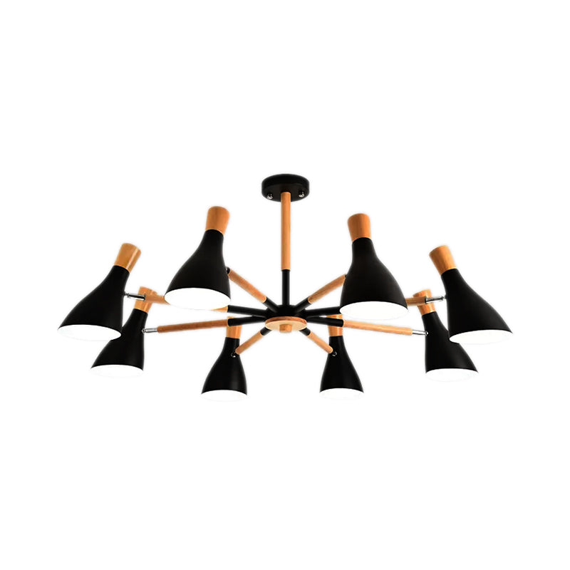 Cloth Shop Bottle Hanging Light Metal Macaron Style Candy Colored Chandelier Clearhalo 'Ceiling Lights' 'Chandeliers' Lighting' options 55293