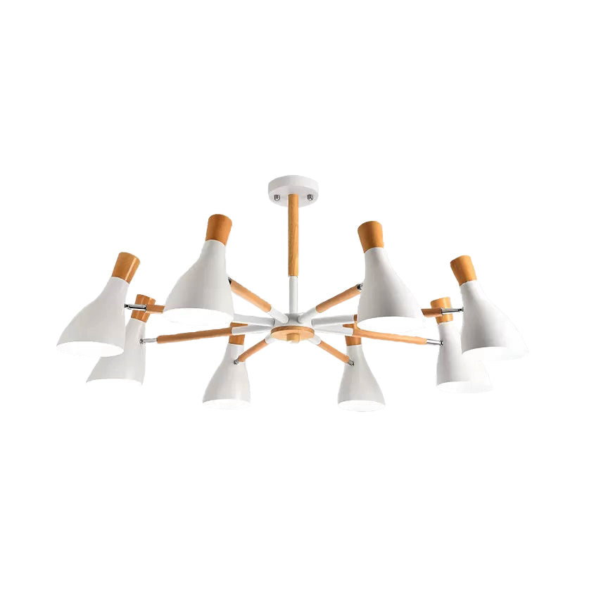 Cloth Shop Bottle Hanging Light Metal Macaron Style Candy Colored Chandelier 8 White Clearhalo 'Ceiling Lights' 'Chandeliers' Lighting' options 55297_6d0aefb2-7f09-4efb-b73f-c1450368af30