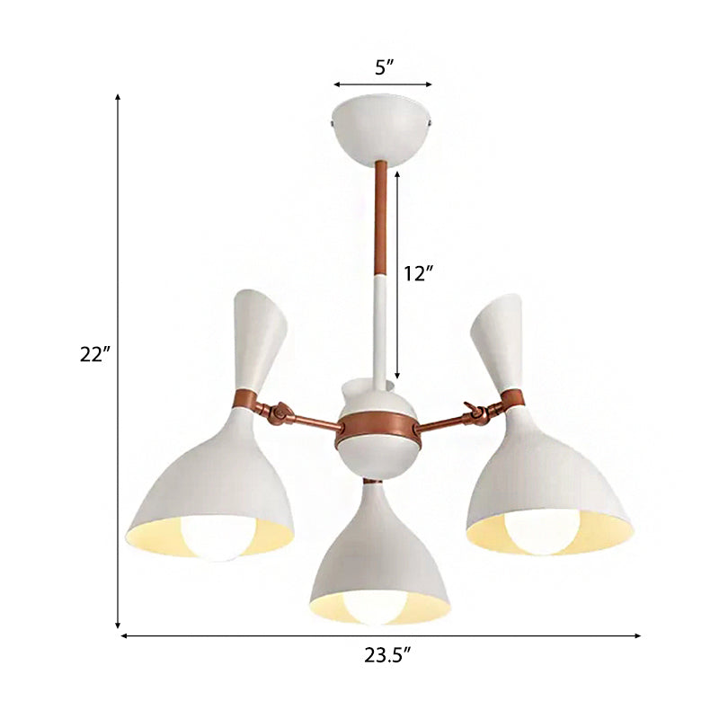 Living Room Kindergarten Pendant Light Metal Contemporary Monochrome Chandelier Clearhalo 'Ceiling Lights' 'Chandeliers' Lighting' options 55391