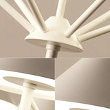 Macaron Style Conical Chandelier Metal Undertint Pendant Light for Study Room Clearhalo 'Ceiling Lights' 'Chandeliers' Lighting' options 55416