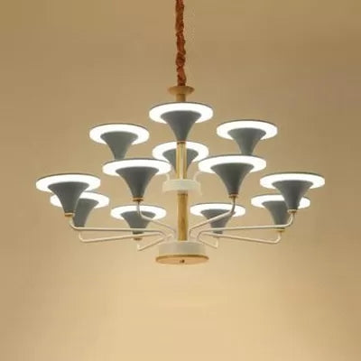 Nordic Modern Ceiling Pendant Light Curved Cone Shade Metal Hanging Light for Restaurant Clearhalo 'Ceiling Lights' 'Chandeliers' Lighting' options 55422