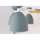 Metal Domed Shade Chandelier Child Bedroom 6 Heads Macaron Loft Hanging Light Clearhalo 'Ceiling Lights' 'Chandeliers' Lighting' options 55474