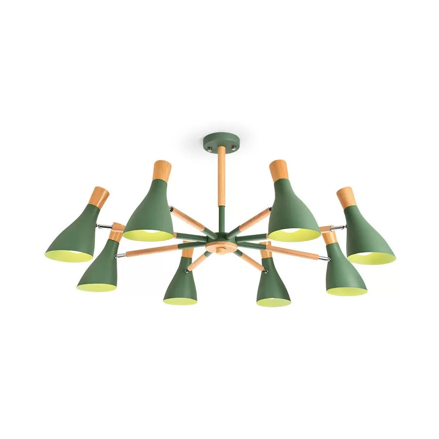 Macaron Half-Bottle Chandelier Metallic Candy Colored Pendant Light for Nursing Room Clearhalo 'Ceiling Lights' 'Chandeliers' Lighting' options 55519