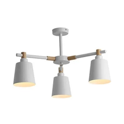 Nordic Style Bucket Chandelier Metal Multi-Head Suspension Light for Game Room Clearhalo 'Ceiling Lights' 'Chandeliers' Lighting' options 55530