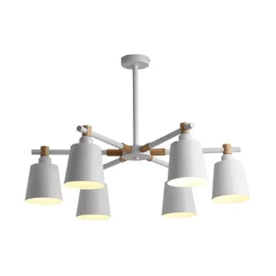 Nordic Style Bucket Chandelier Metal Multi-Head Suspension Light for Game Room Clearhalo 'Ceiling Lights' 'Chandeliers' Lighting' options 55531