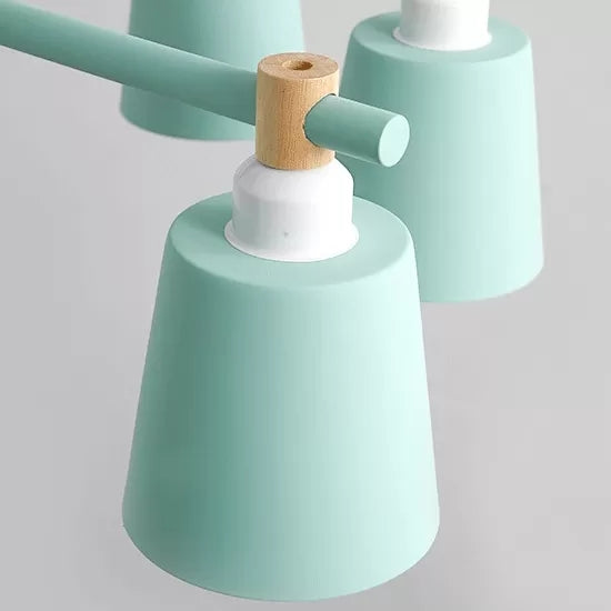 Nordic Style Bucket Chandelier Metal Multi-Head Suspension Light for Game Room Clearhalo 'Ceiling Lights' 'Chandeliers' Lighting' options 55539