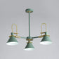 Macaron Loft Funnel Chandelier Metal Undertint Suspension Light for Nursing Room Clearhalo 'Ceiling Lights' 'Chandeliers' Lighting' options 55653