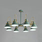 Macaron Loft Funnel Chandelier Metal Undertint Suspension Light for Nursing Room Clearhalo 'Ceiling Lights' 'Chandeliers' Lighting' options 55655