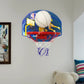 Sport Multi-Color Wall Lamp Basketball 1 Head Glass Sconce Light with Basketball Hoop for Boys Bedroom Clearhalo 'Wall Lamps & Sconces' 'Wall Lights' Lighting' 559158