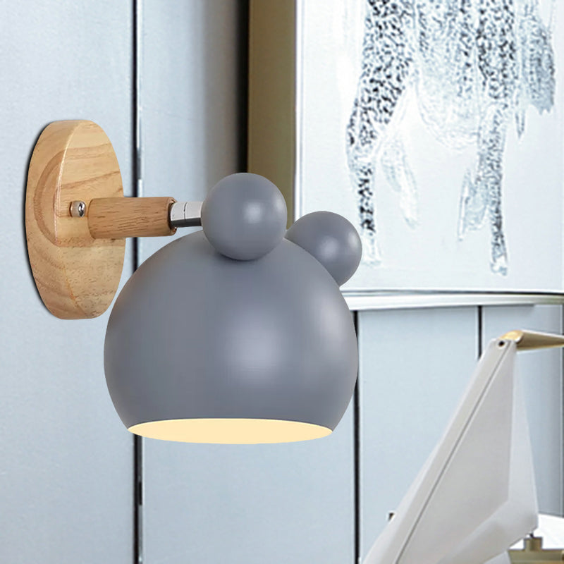 Modern Style Cartoon Animal Sconce Wall Light Metal 1 Light Wall Lamp for Child Bedroom Clearhalo 'Wall Lamps & Sconces' 'Wall Lights' Lighting' 559287