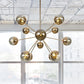 Globe Dining Room Semi Flush Mount White/Clear/Smoke Grey Glass 9/12/15 Lights Contemporary Semi Flush Light in Copper/Chrome/Gold Clearhalo 'Ceiling Lights' 'Close To Ceiling Lights' 'Close to ceiling' 'Glass shade' 'Glass' 'Semi-flushmount' Lighting' 559373