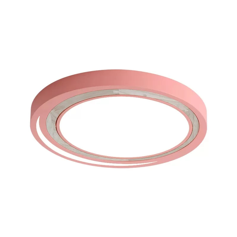 Nordic Solar Eclipse Ceiling Mount Light Acrylic Candy Colored LED Ceiling Lamp for Study Room Clearhalo 'Ceiling Lights' 'Close To Ceiling Lights' 'Close to ceiling' 'Flush mount' Lighting' 559846