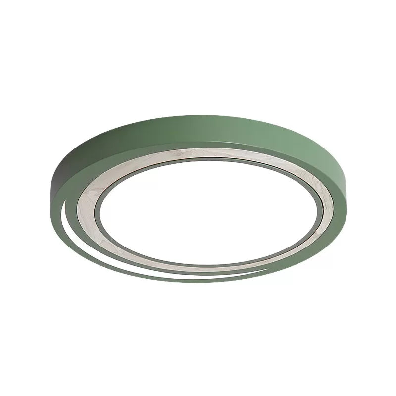 Nordic Solar Eclipse Ceiling Mount Light Acrylic Candy Colored LED Ceiling Lamp for Study Room Clearhalo 'Ceiling Lights' 'Close To Ceiling Lights' 'Close to ceiling' 'Flush mount' Lighting' 559849