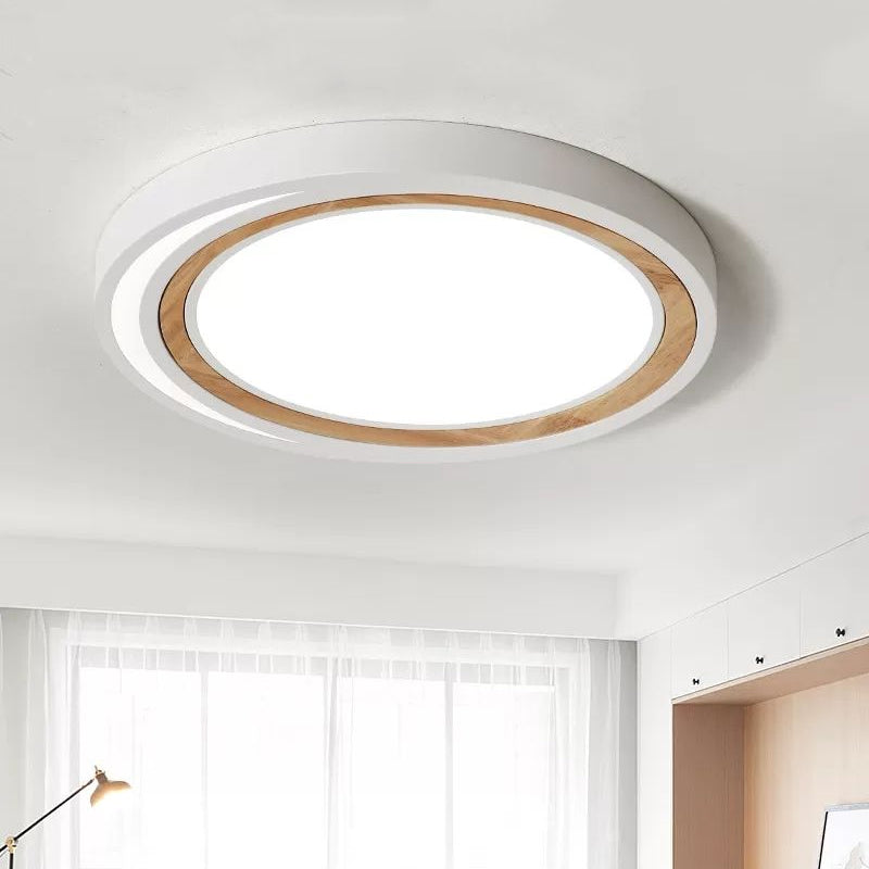 Nordic Solar Eclipse Ceiling Mount Light Acrylic Candy Colored LED Ceiling Lamp for Study Room White Clearhalo 'Ceiling Lights' 'Close To Ceiling Lights' 'Close to ceiling' 'Flush mount' Lighting' 559850