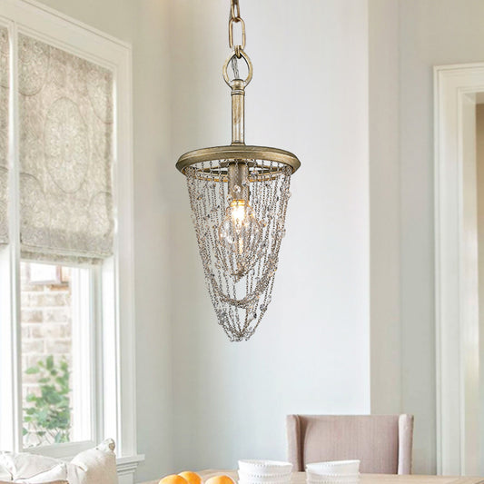 Circular Metal Ceiling Light Nordic 1 Light Gold Chandelier Light with Iron Mesh and Crystal Accent Clearhalo 'Ceiling Lights' 'Modern Pendants' 'Modern' 'Pendant Lights' 'Pendants' Lighting' 560102