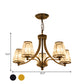Contemporary Conical Chandelier Lamp Crystal 3/5/6 Lights Bedroom Hanging Light Fixture in Gold/Black Clearhalo 'Ceiling Lights' 'Chandeliers' 'Modern Chandeliers' 'Modern' Lighting' 560126