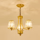 Contemporary Conical Chandelier Lamp Crystal 3/5/6 Lights Bedroom Hanging Light Fixture in Gold/Black Clearhalo 'Ceiling Lights' 'Chandeliers' 'Modern Chandeliers' 'Modern' Lighting' 560139