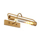 2 Lights Metal Vanity Light Fixture Traditional Brass Tube Bathroom Make-Up Lighting, 14"/18" Wide Clearhalo 'Vanity Lights' 'Wall Lights' Lighting' 560887