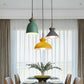 Pink/Yellow/Green Bowl Shade Ceiling Fixture Modern Style Metal 1 Light Dining Table Pendant Light Clearhalo 'Ceiling Lights' 'Modern Pendants' 'Modern' 'Pendant Lights' 'Pendants' Lighting' 5818